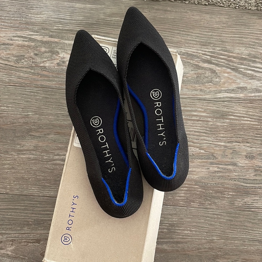 Rothys Black Solid Points
